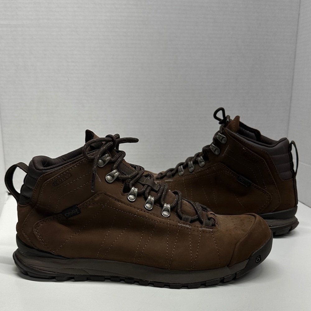Oboz Sawtooth Bdry Hiking Boots Lace Up Ankle Boot Shoes Brown Women’s Size 10.5